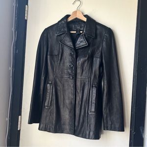 Vintage XS 90s Leather Blazer